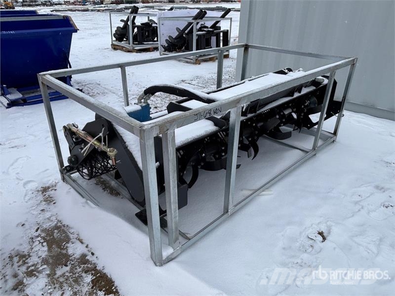 72 in Rotary Skid Steer Tiller الكاسحات وقلابات التربة ذات المحركات