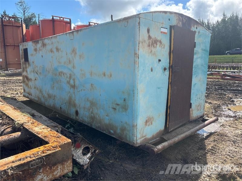  8 ft x 1 ft Skid Mounted Storage Building Edificación de acero
