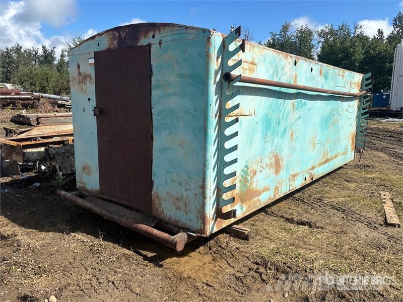  8 ft x 1 ft Skid Mounted Storage Building Edificación de acero