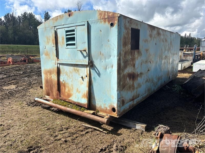  8 ft x 1 ft Skid Mounted Storage Building Edificación de acero