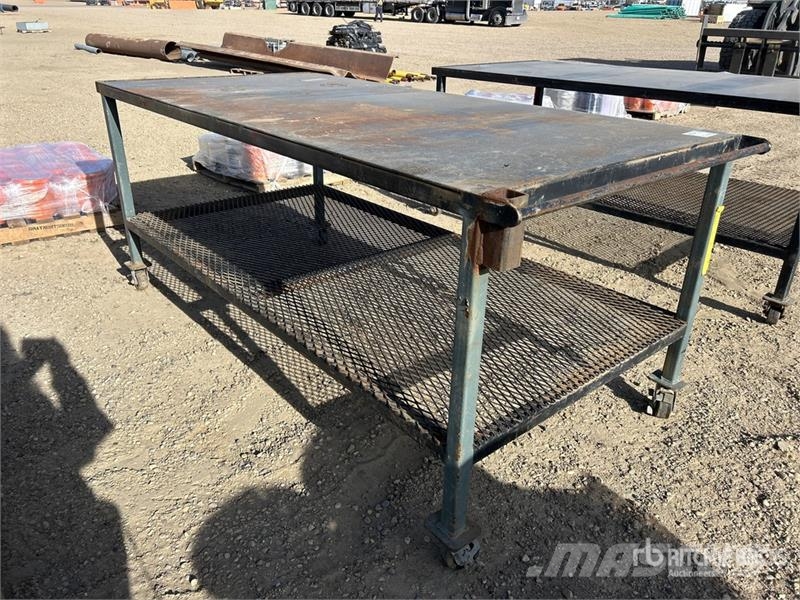 8 ft x 4 in x 42 in Steel Workbench Outros componentes
