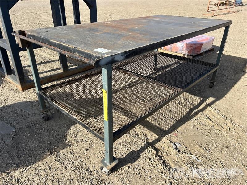 8 ft x 4 in x 42 in Steel Workbench Outros componentes
