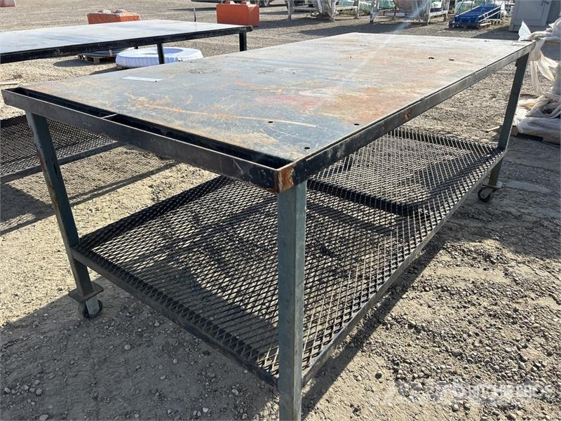 8 ft x 4 in x 42 in Steel Workbench Outros componentes