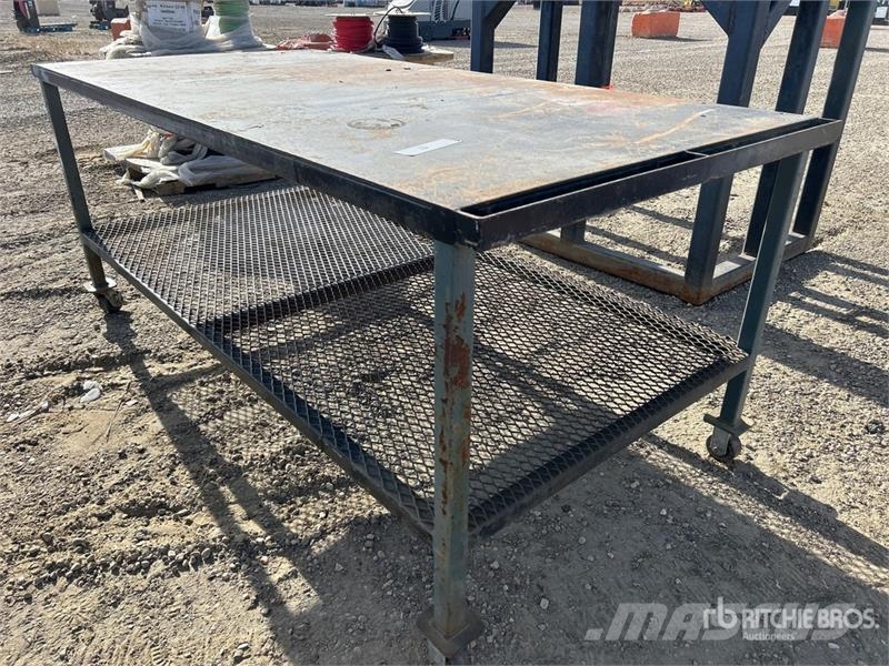 8 ft x 4 in x 42 in Steel Workbench Outros componentes