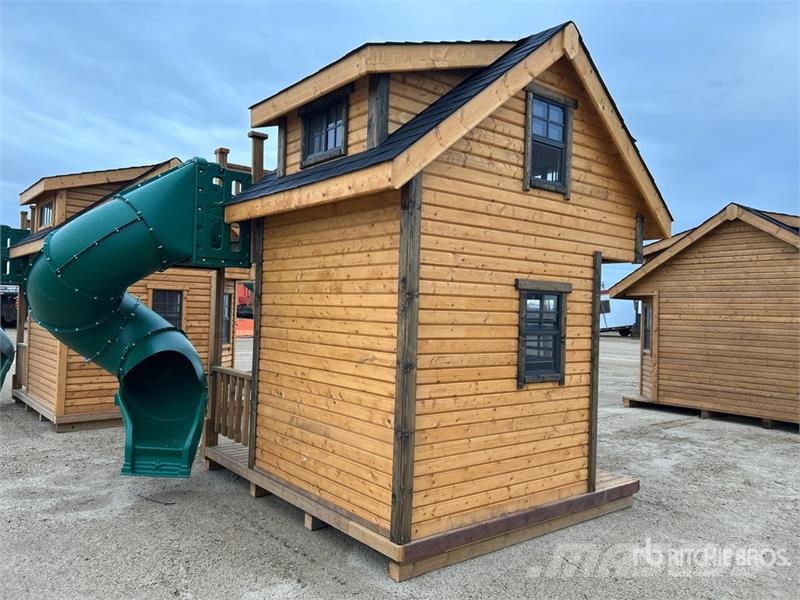  8 ft x 9 ft x 11 ft Two-Story Playhouse مكونات أخرى