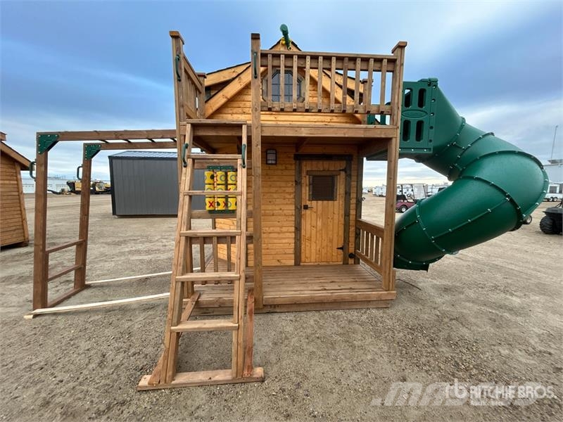  8 ft x 9 ft x 11 ft Two-Story Playhouse مكونات أخرى