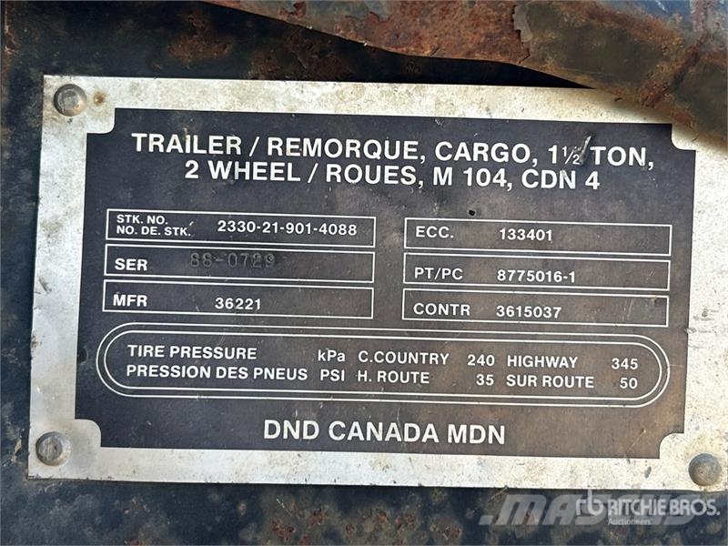 9 ft S/A Off-Road Utility Trailer Egyéb pótkocsik