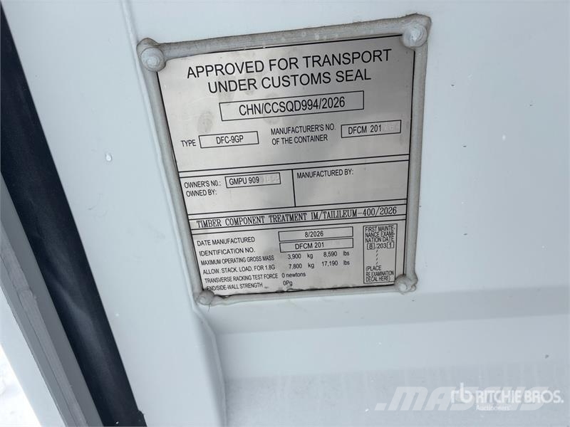 9 ft Storage Container Kontejneri za skladištenje