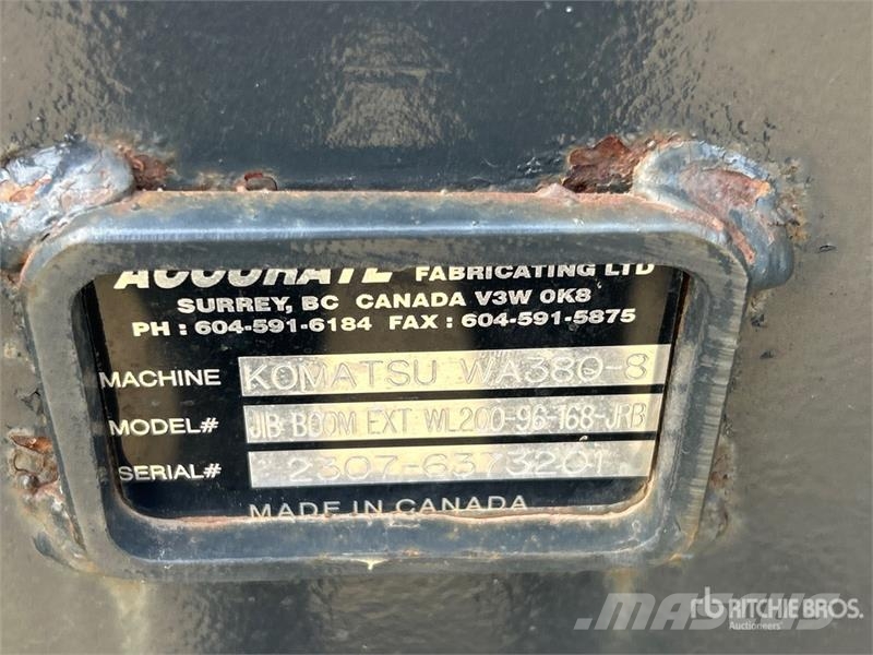 A&F JIB-WL270-380 Q/C Wheel Loader Material Handli Teleskop-Radlader