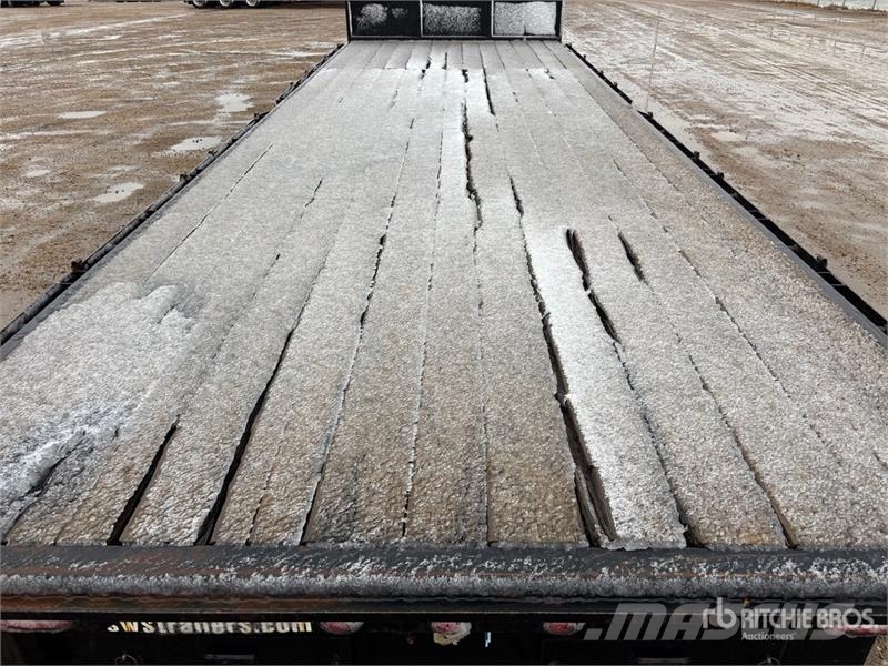 Abu 25 ft Tri/A Gooseneck Flatbed Trailer Planhengere