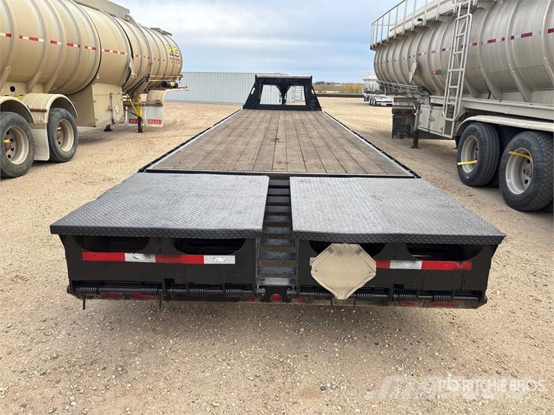 Abu E10236DG370 36 ft Tri/A Gooseneck Equipment Traile Rimorchio per il trasporto di veicoli