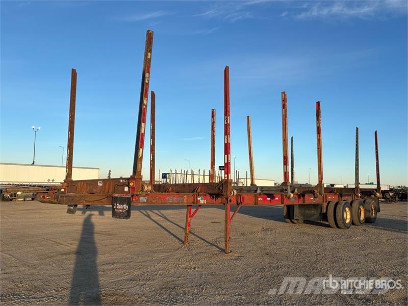 Advance 48 ft Tri/A Hayrack Log Trailer Reboques de transporte de troncos