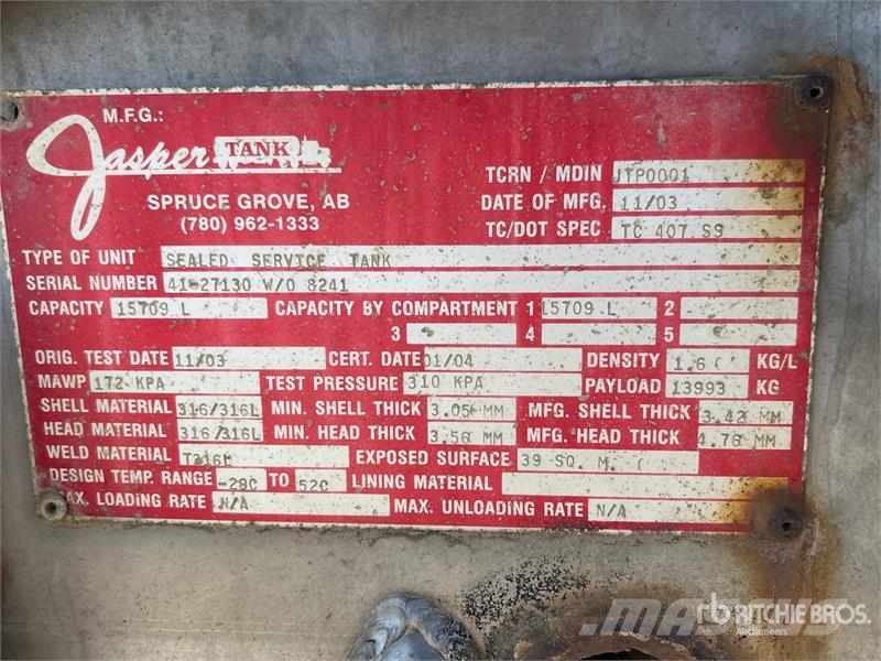 Advance TDM 15709 L Pup Water Tank Trailer Ďalšie nákladné vozidlá