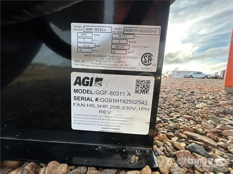 AGI GGF-80311 3 hp Aeration Fan Secadores de grão