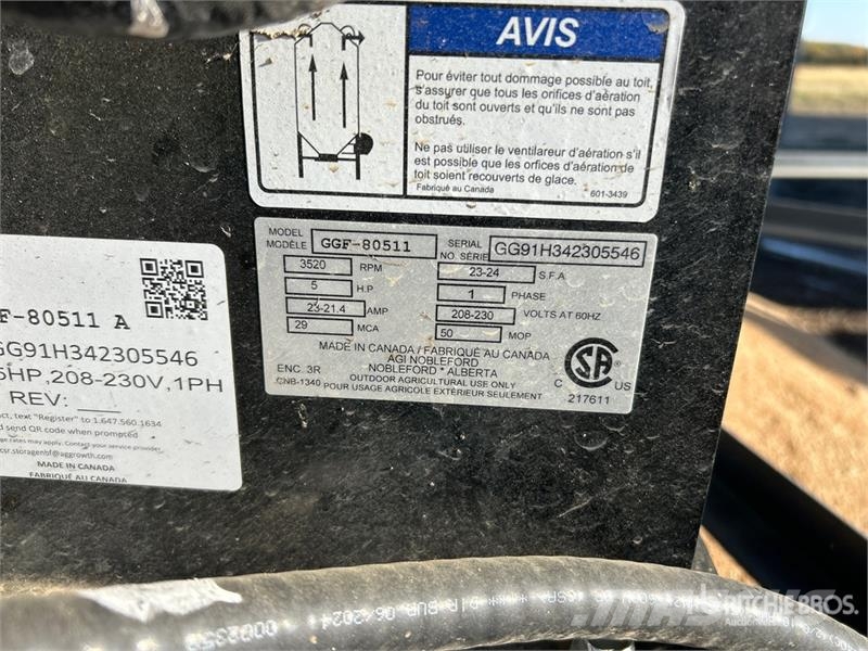 AGI GGF-80511 5 hp Aeration Fan Korntørke