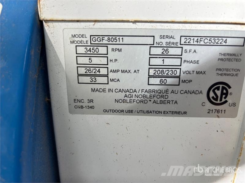 AGI GGF-80511 Aeration Fan Sušilice za zrno