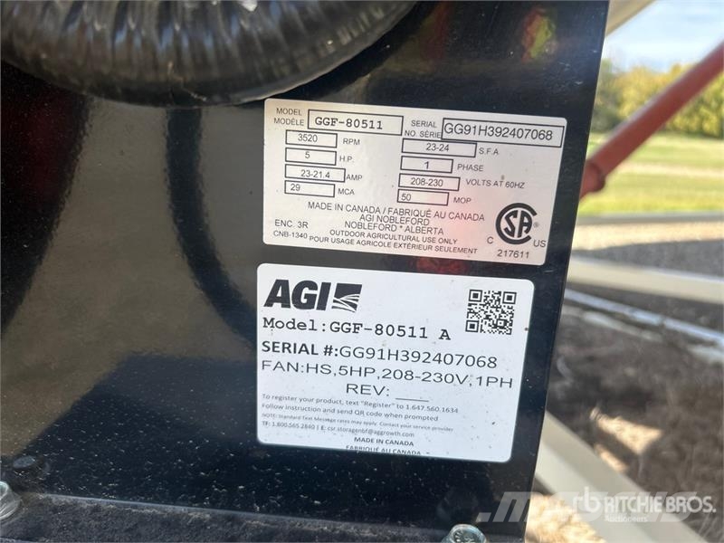 AGI GGF-80511A 5 hp Aeration Fan Viljan kuivurit