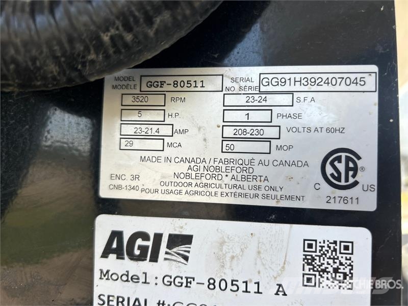 AGI GGF-80511A Aeration Fan Зерносушки