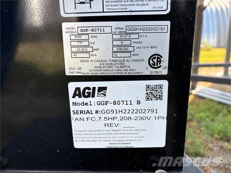 AGI GGF 80711 7.5 hp Aeration Fan مجفف بذور