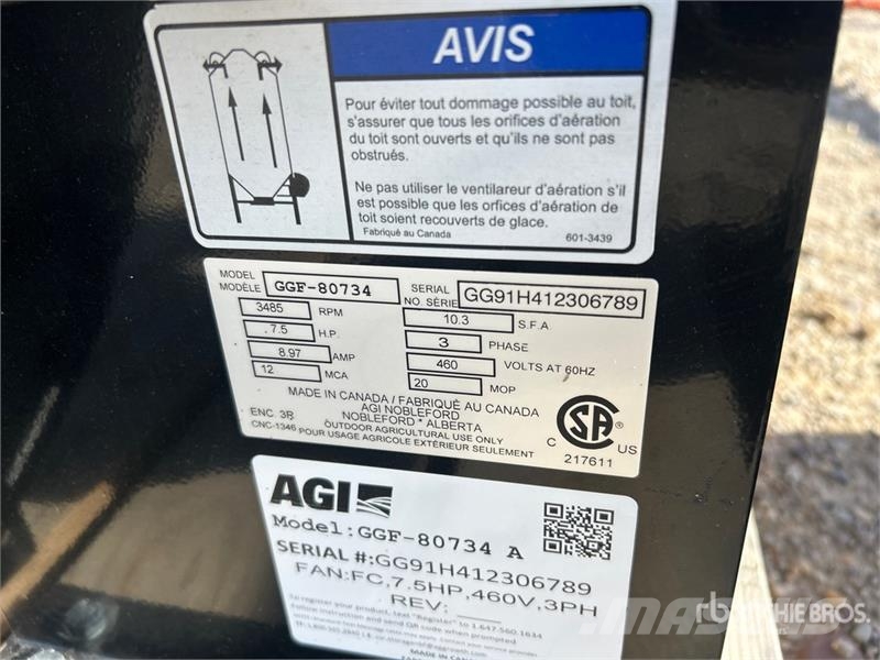 AGI GGF-80734A Aeration Fan Korntørke