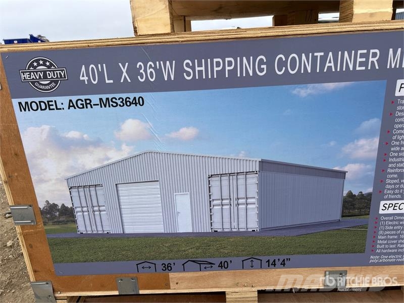 AGR-CR4036E 36 ft x 40 ft x 14 ft 4 in Enclosed Co Ostalo za građevinarstvo