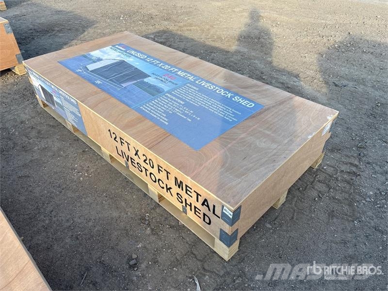 AGR-LS1220 20 ft x 12 ft Metal Livestock Shelter ( Other livestock machinery and accessories