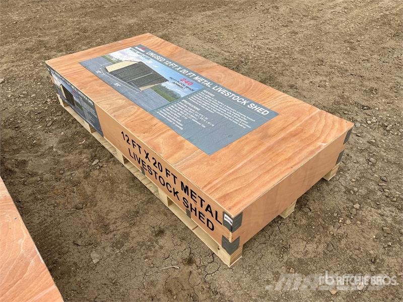 AGR-LS1220 20 ft x 12 ft Metal Livestock Shelter ( Outra maquinaria e acessórios para gado