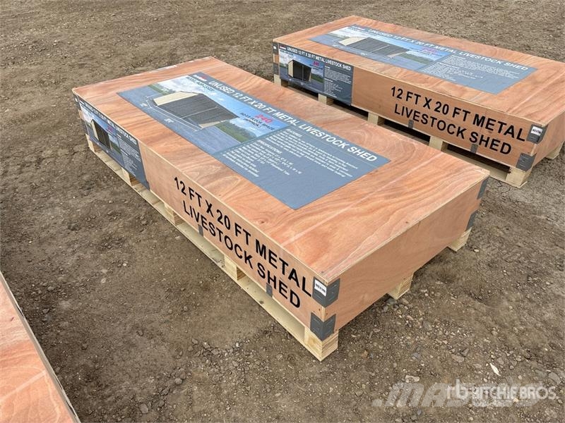 AGR-LS1220 20 ft x 12 ft Metal Livestock Shelter ( Outra maquinaria e acessórios para gado