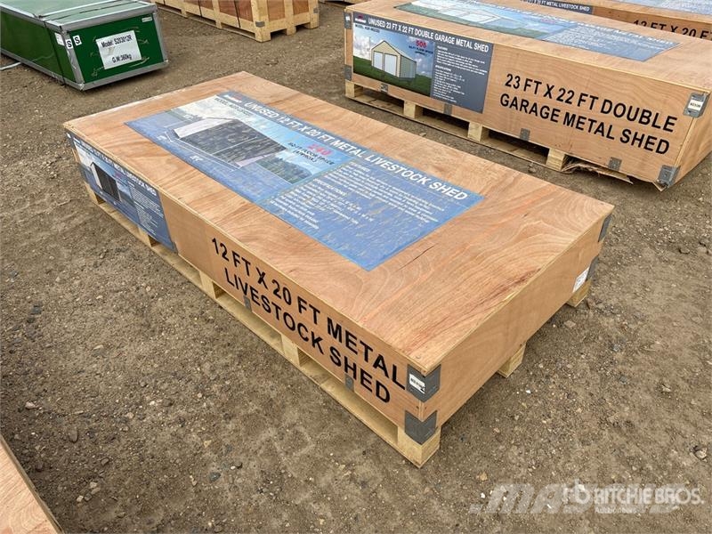 AGR-LS1220 20 ft x 12 ft Metal Livestock Shelter ( Other livestock machinery and accessories