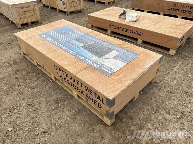 AGR-LS1220 20 ft x 12 ft Metal Livestock Shelter ( Other livestock machinery and accessories