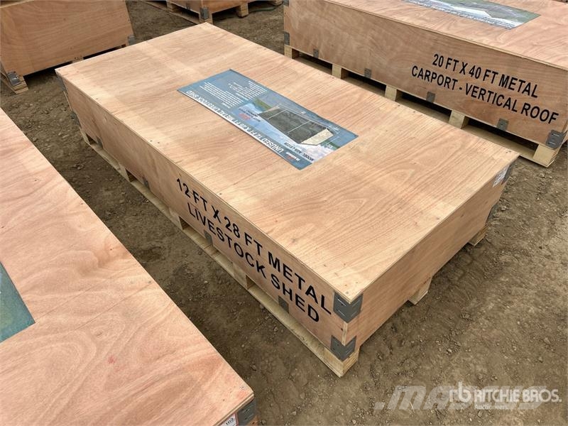 AGR-LS1228 28 ft x 12 ft x 10.5 ft Metal Livestock ماكينات وملحقات مواش أخرى