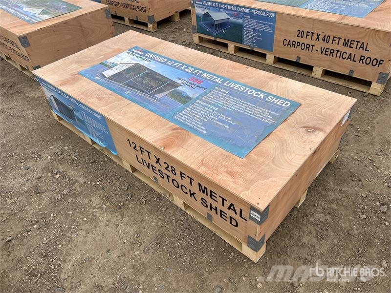 AGR-LS1228 28 ft x 12 ft x 10.5 ft Metal Livestock Other livestock machinery and accessories