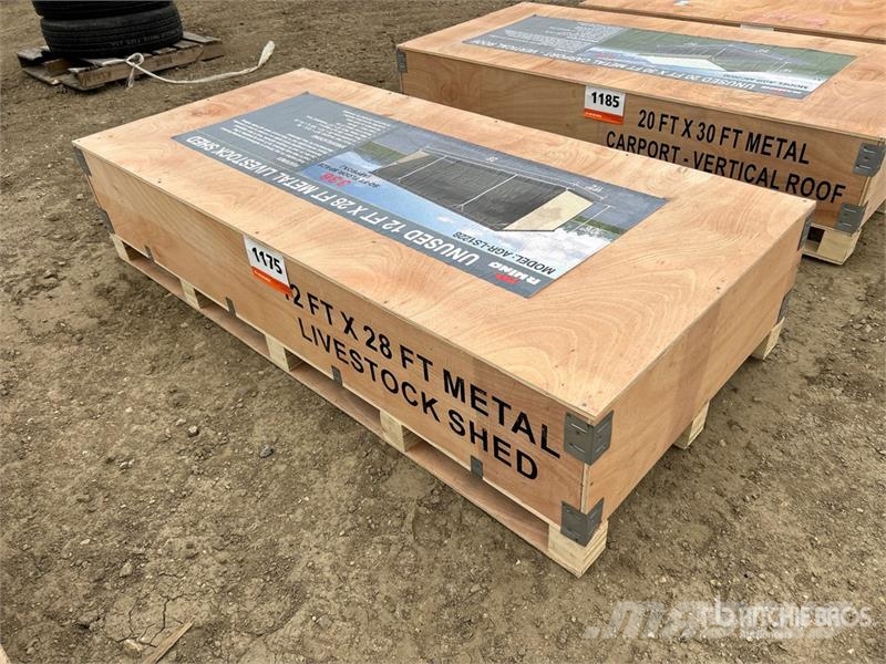 AGR-LS1228 28 ft x 12 ft x 10.5 ft Metal Livestock Other livestock machinery and accessories