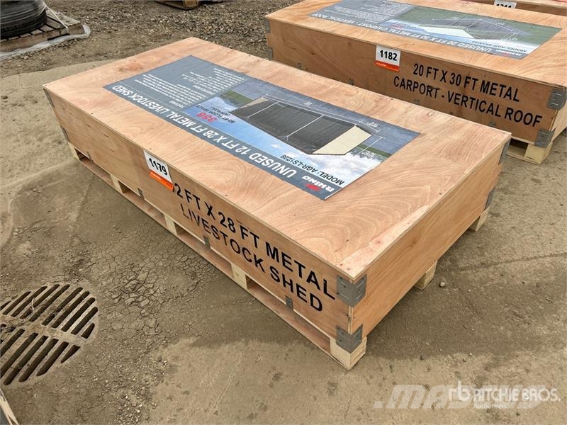 AGR-LS1228 28 ft x 12 ft x 10.5 ft Metal Livestock Other livestock machinery and accessories