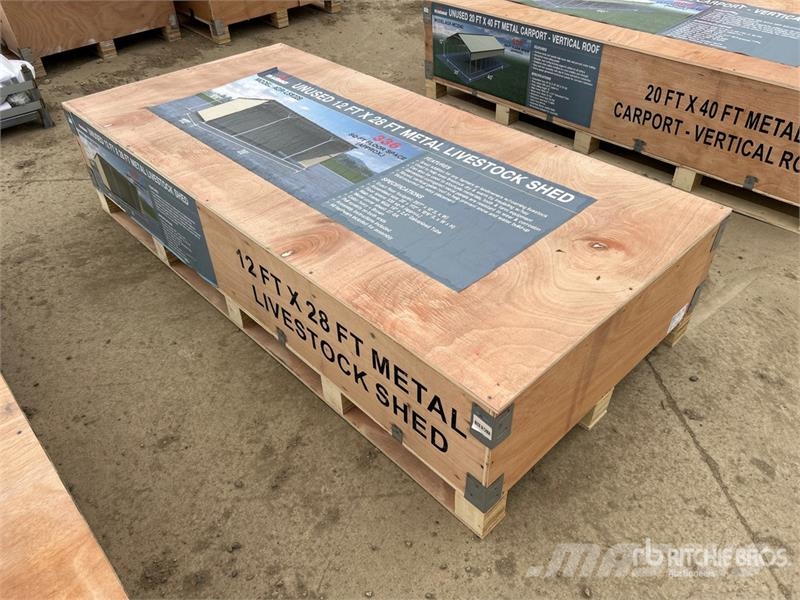 AGR-LS1228 28 ft x 12 ft x 10.5 ft Metal Livestock Other livestock machinery and accessories