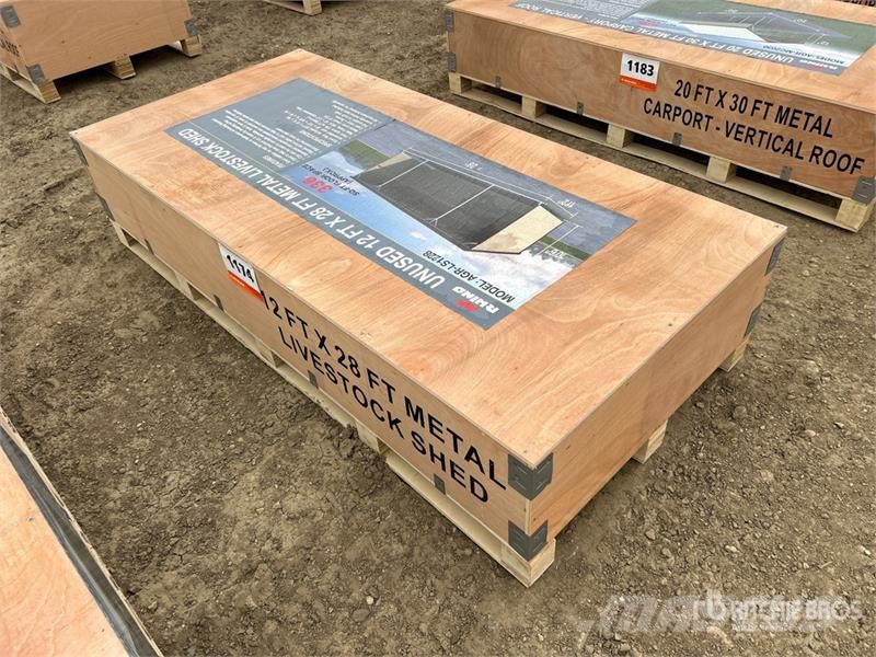  AGR-LS1228 28 ft x 12 ft x 10.5 ft Metal Livestock ماكينات وملحقات مواش أخرى
