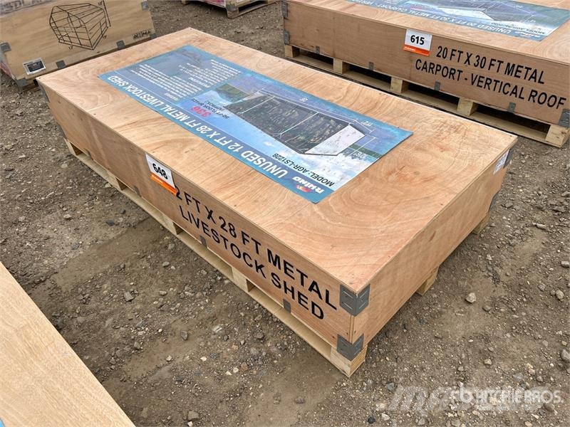 AGR-LS1228 28 ft x 12 ft x 10.5 ft Metal Livestock Other livestock machinery and accessories