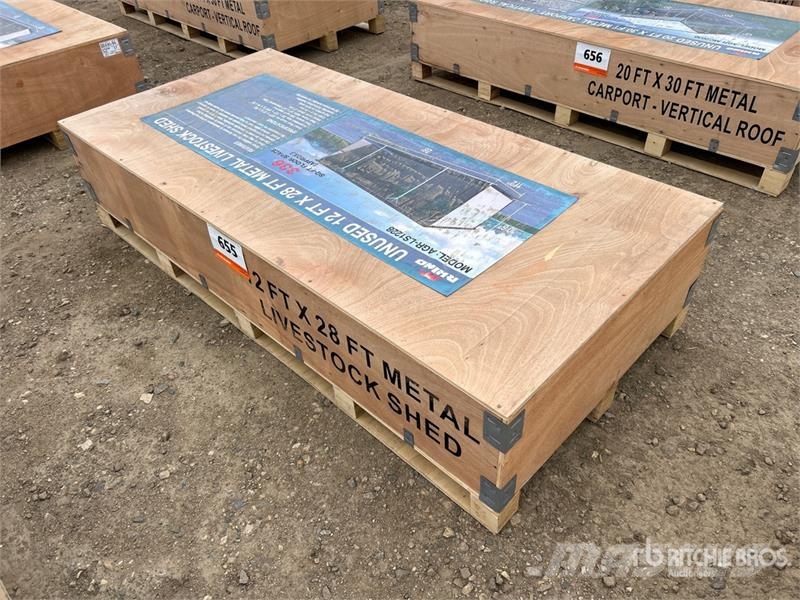 AGR-LS1228 28 ft x 12 ft x 10.5 ft Metal Livestock Other livestock machinery and accessories