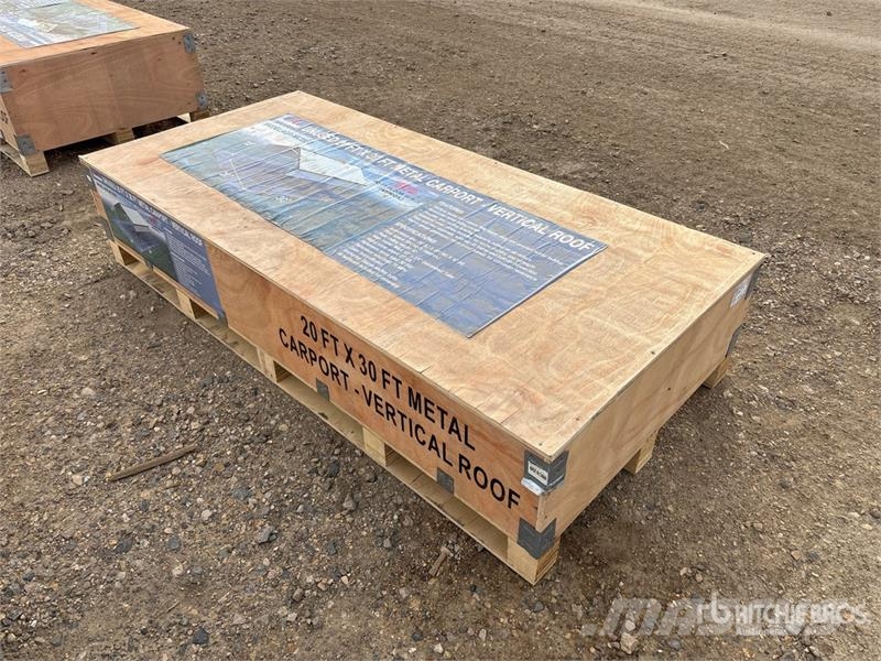 AGR-MC2030 20 ft x 30 ft Steel Carport (Unused) Stahlrahmenaufbauten
