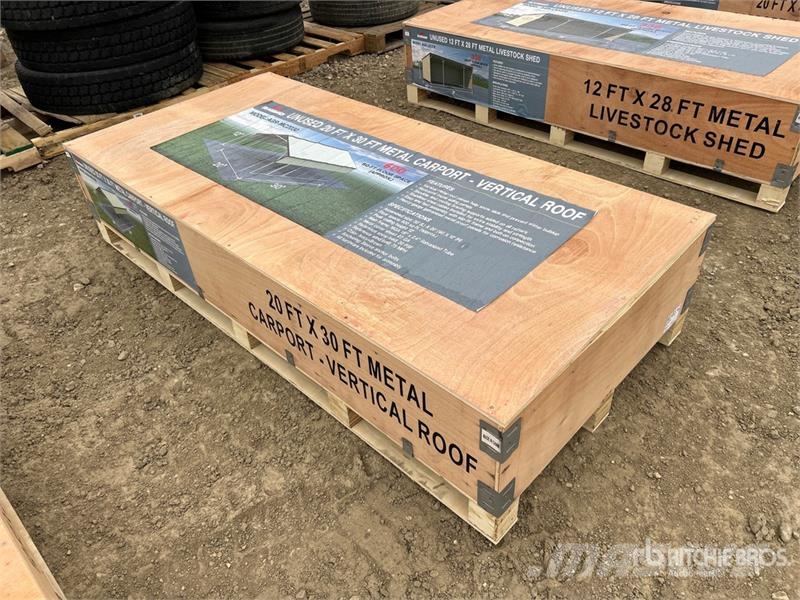 AGR-MC2030 20 ft x 30 ft x 12 ft Steel Carport (Un Čelični okviri za građevine
