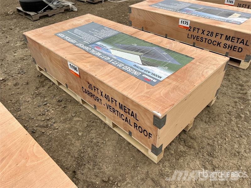 AGR-MC2040 20 ft x 40 ft x 12 ft Steel Carport (Un Čelični okviri za građevine