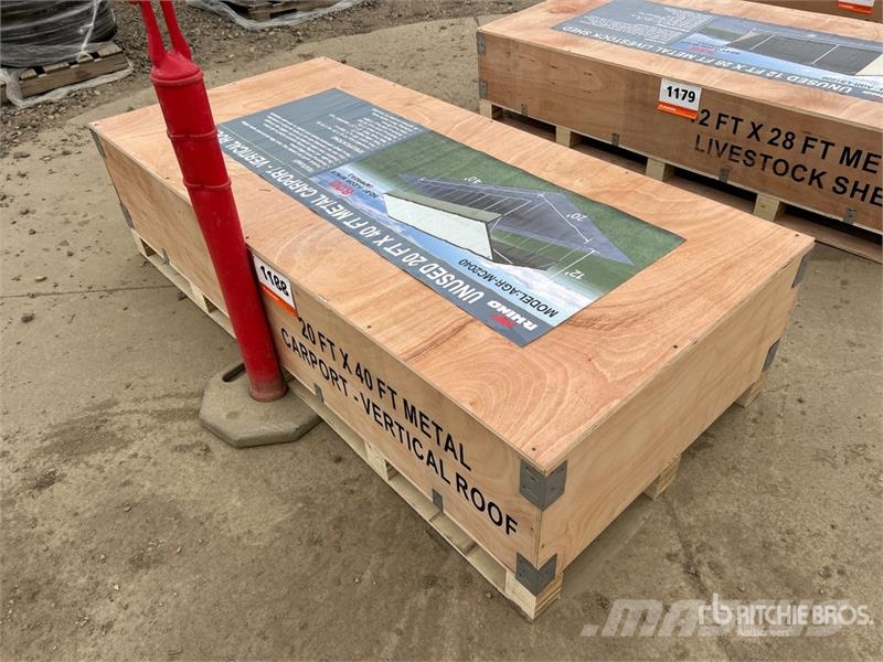 AGR-MC2040 20 ft x 40 ft x 12 ft Steel Carport (Un Čelični okviri za građevine