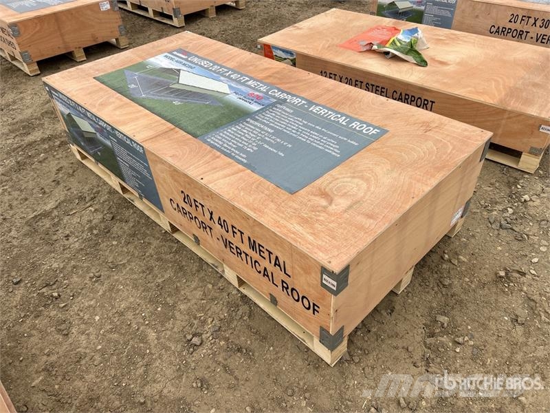 AGR-MC2040 20 ft x 40 ft x 12 ft Steel Carport (Un Čelični okviri za građevine