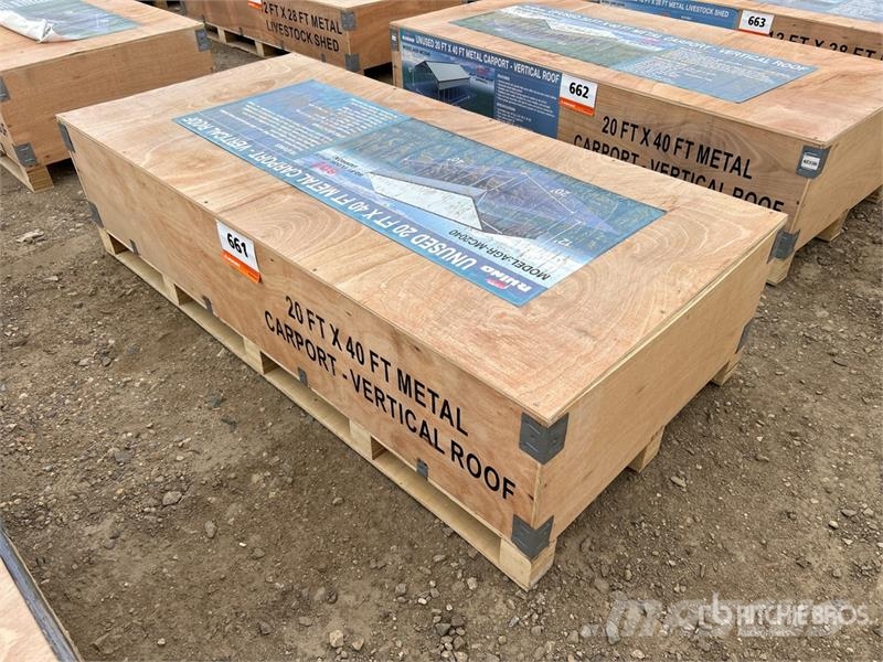 AGR-MC2040 20 ft x 40 ft x12 ft Steel Carport (Unu Čelični okviri za građevine