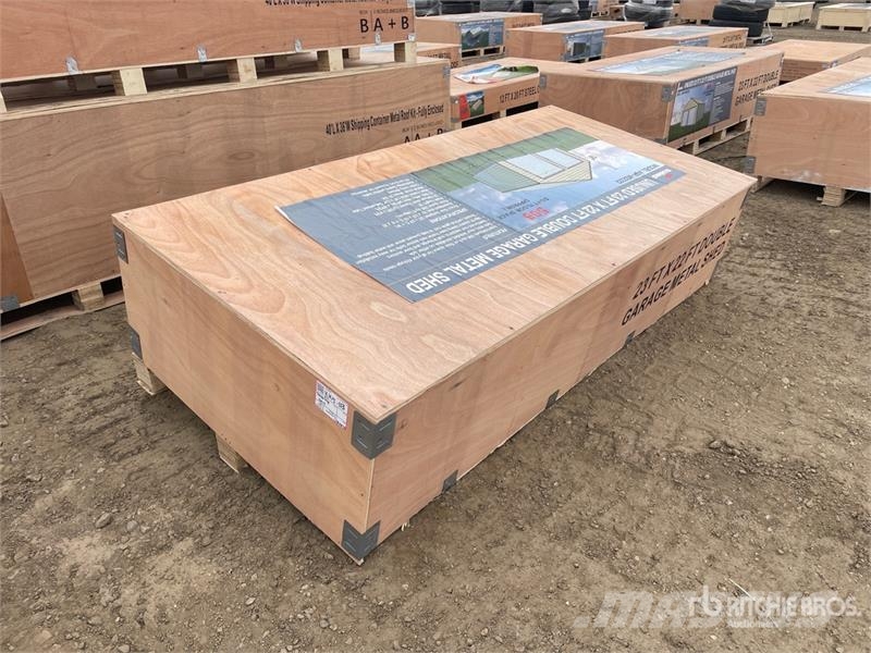  AGR-MS2322 23 ft x 22 ft x 13 ft Double Garage Met Čelični okviri za građevine