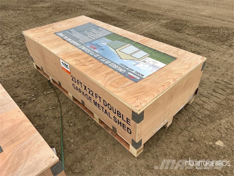  AGR-MS2322 23 ft x 22 ft x 13 ft Double Garage Met Čelični okviri za građevine