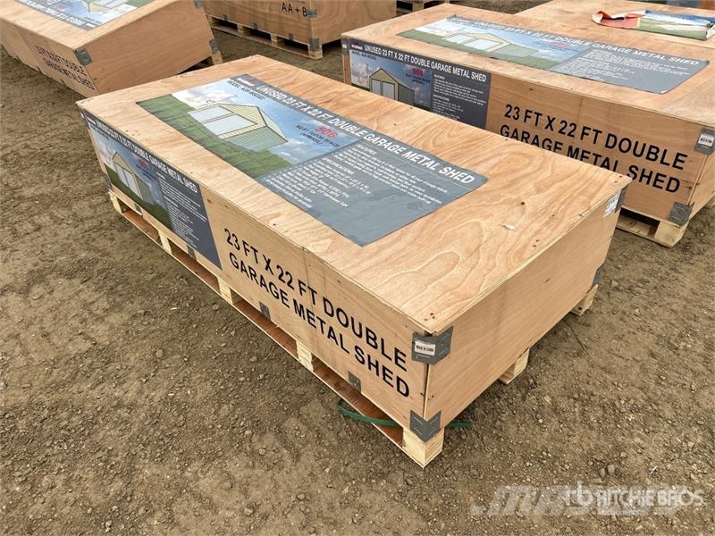  AGR-MS2322 23 ft x 22 ft x 13 ft Double Garage Met Čelični okviri za građevine
