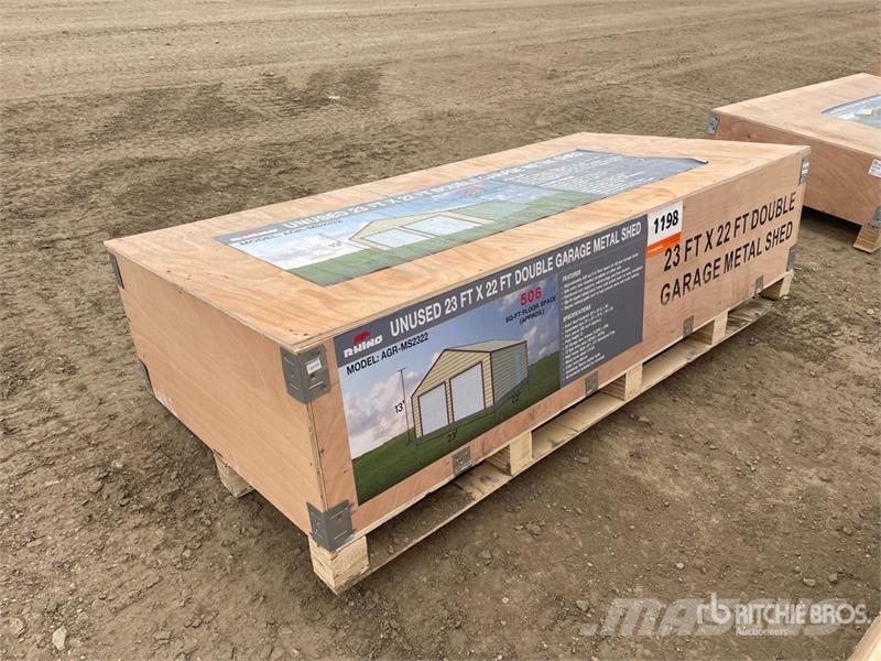  AGR-MS2322 23 ft x 22 ft x 13 ft Double Garage Met Čelični okviri za građevine