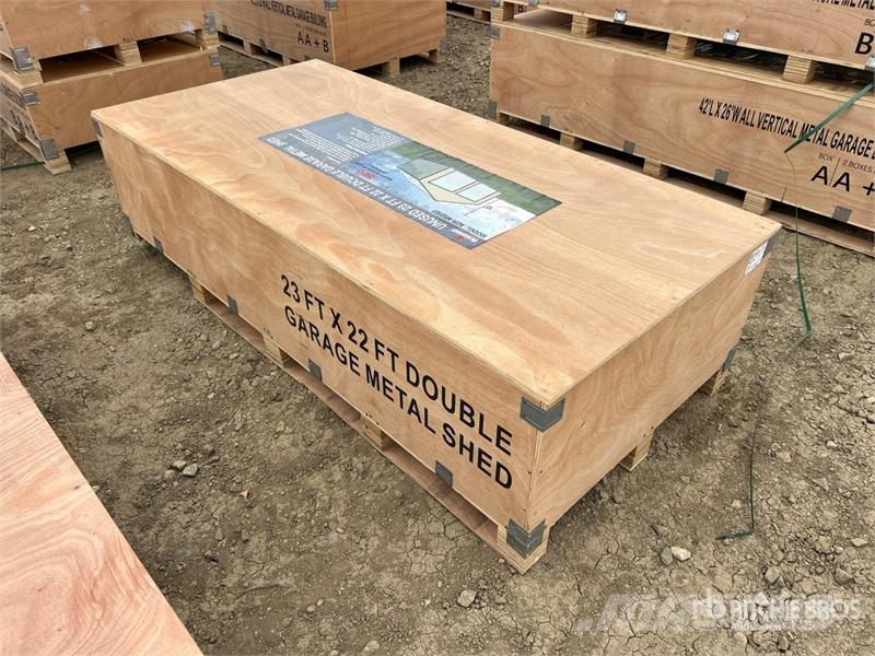AGR-MS2322 23 ft x 22 ft x 13 ft Double Garage Met Čelični okviri za građevine
