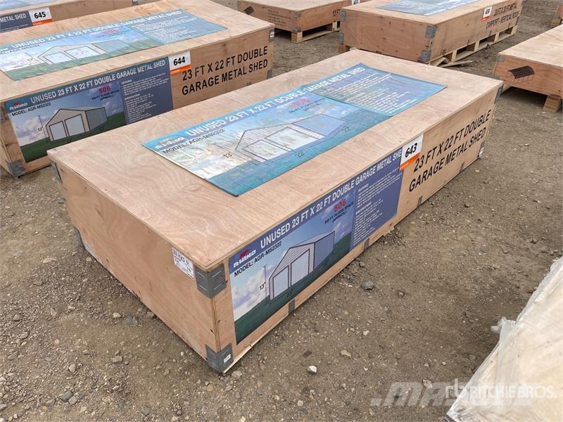  AGR-MS2322 23 ft x 22 ft x 13 ft Double Garage Met Čelični okviri za građevine